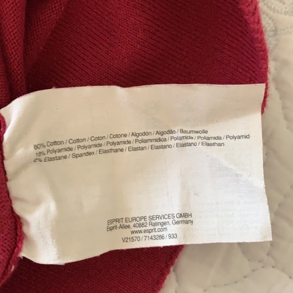 Esprit Fuchsia V-Neck Sweater - Picture 8 of 8